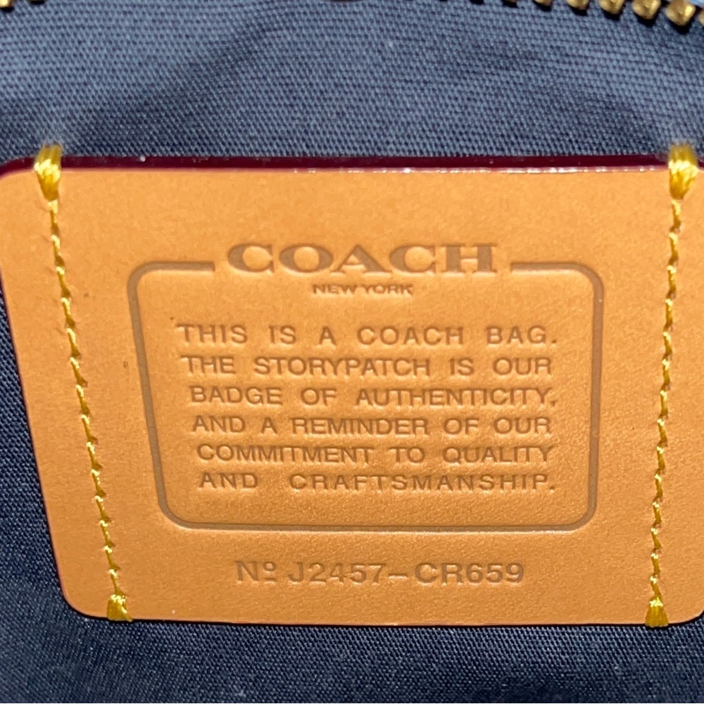 Coach Denim Cargo Tote Bag 26 - Picture 4 of 4